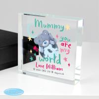 Personalised You Are My World Me to You Large Crystal Block Extra Image 2 Preview